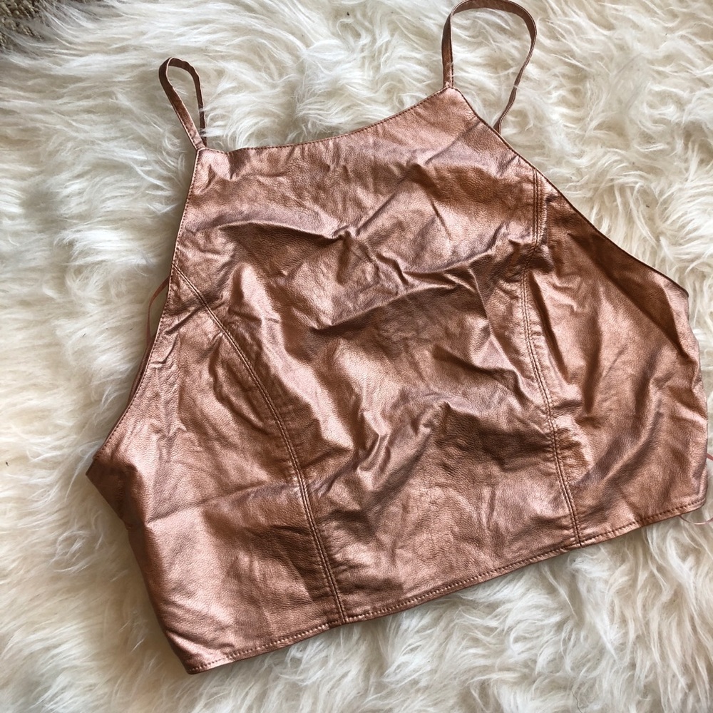 Rose Gold Crop Top
